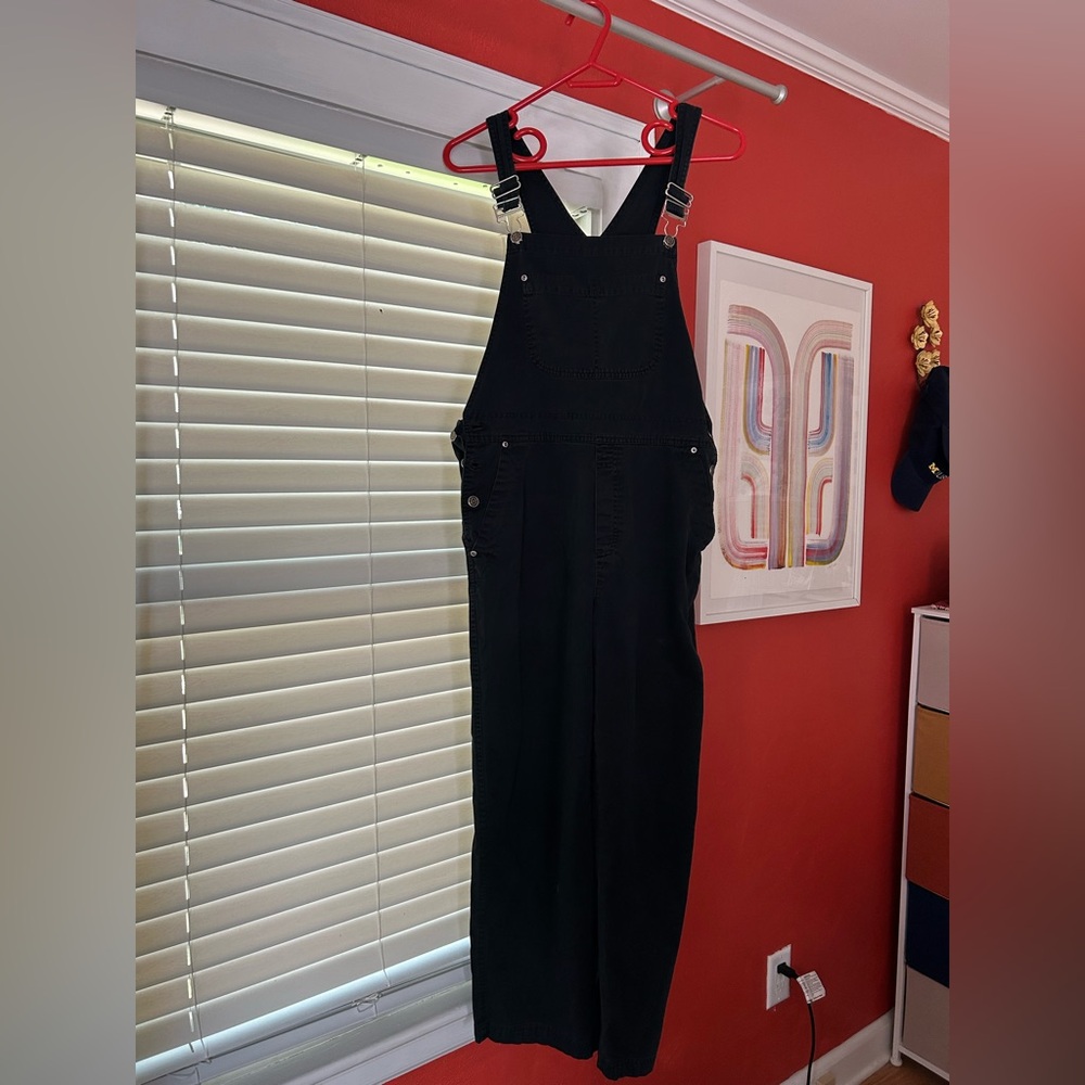 90s vintage black overalls